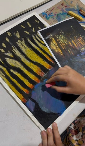 Kids Big & Bright Pastel Workshop Tues 5th January 2027