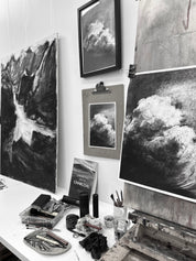 Expressive Charcoal – Creating Large Scale Works with Shyanne Clarke