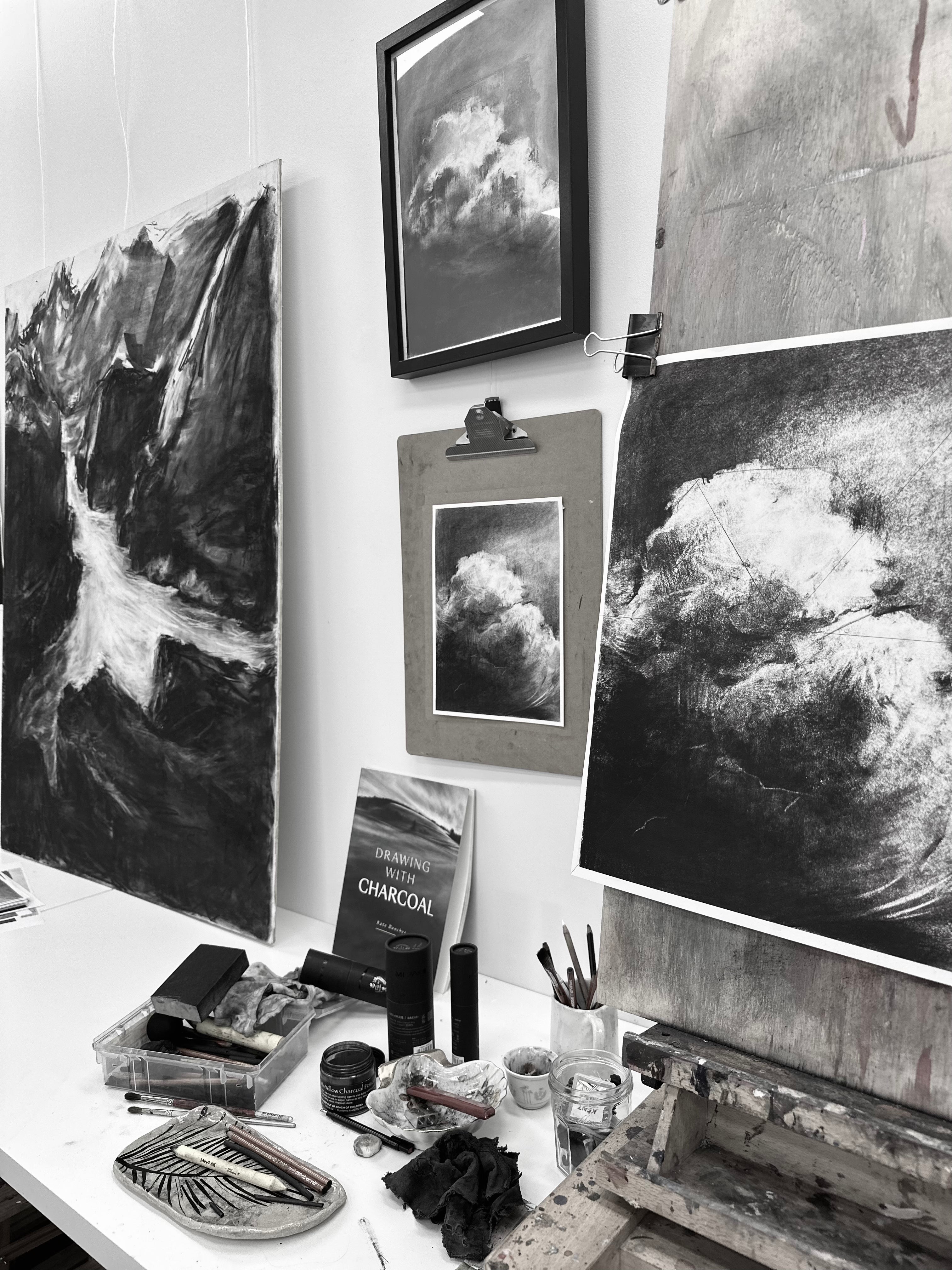 Expressive Charcoal – Creating Large Scale Works with Shyanne Clarke